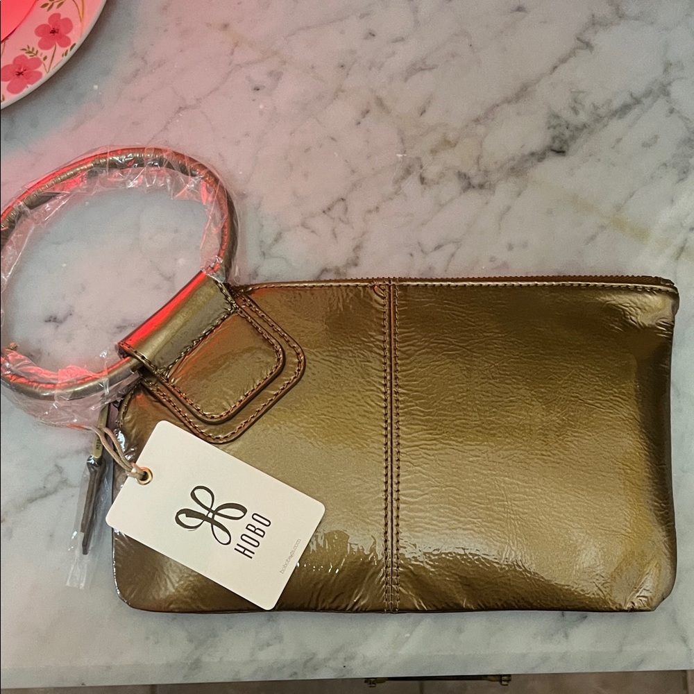 HOBO Metallic Bronze Women's Hobo Bag/clutch